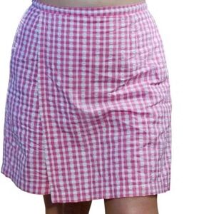 EUC Liz Claiborne Picnic Aesthetic Pink Gingham Skort